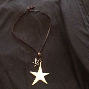 Lucky Brand dbl star on suede 22” tie where u want